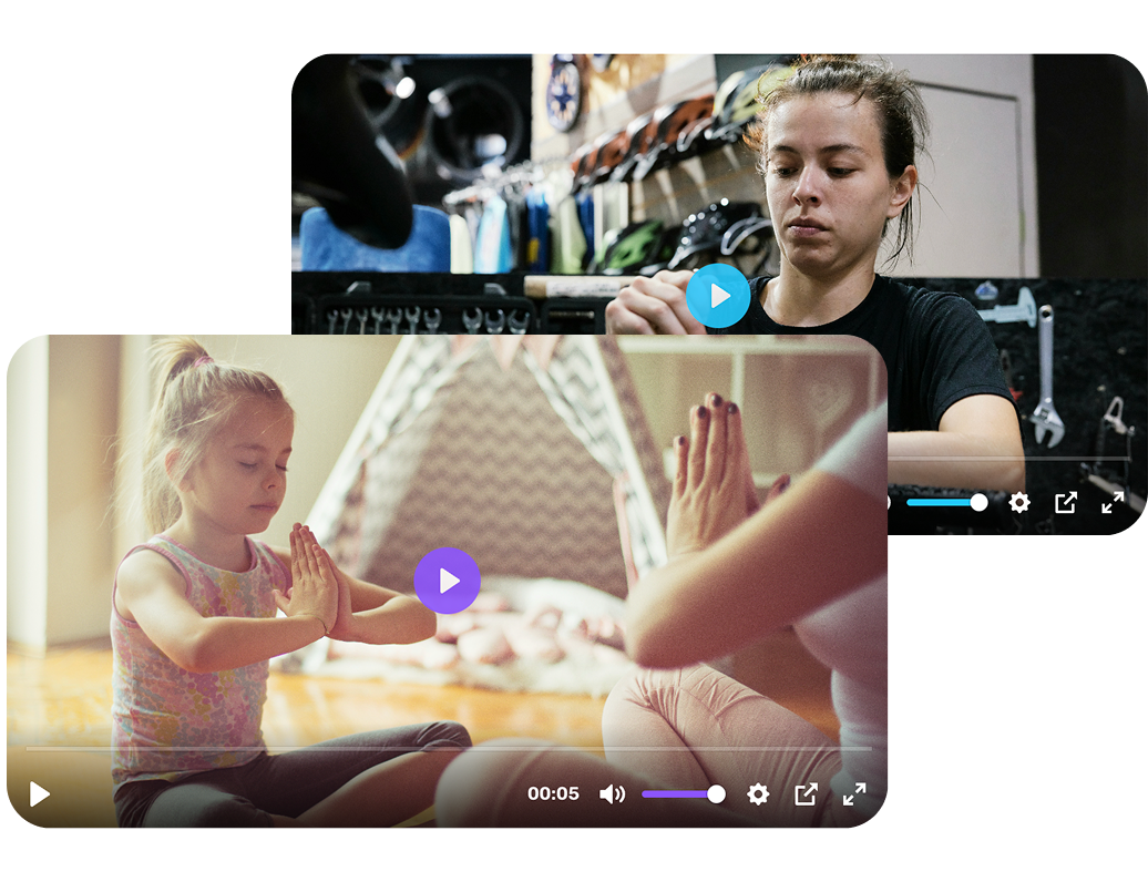 Screenshot: Video-Player / Upload